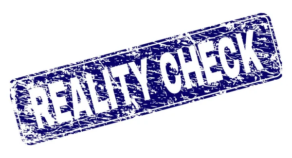 Reality Check Cap Cap Watermark Dengan Gaya Grunge Bentuk Segel - Stok Vektor