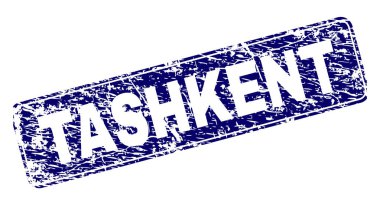 Yuvarlatılmış dikdörtgen damga çizilmiş Taşkent çerçeveli