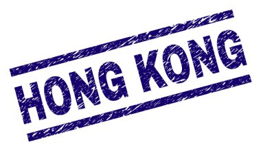 Grunge Hong Kong damga mühür dokulu