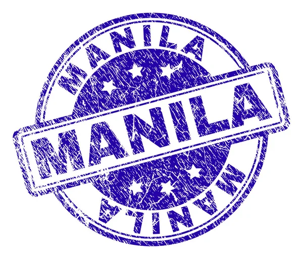 Grunge Manila damga mühür dokulu — Stok Vektör