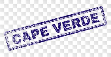 Grunge Cape Verde dikdörtgen damgası