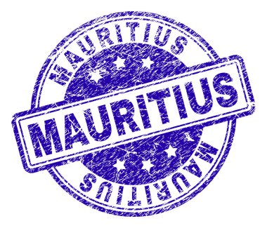 Grunge Mauritius damga mühür dokulu