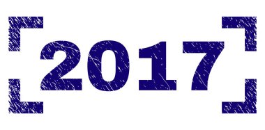 Grunge 2017 damga mühür köşeler arasında dokulu