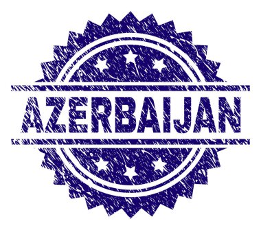 Grunge Azerbaycan damga mühür dokulu
