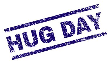 Çizik dokulu Hug gün damga mühür