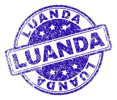 Dokulu Luanda damga mühür çizik