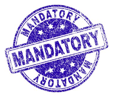 Grunge zorunlu damga mühür dokulu