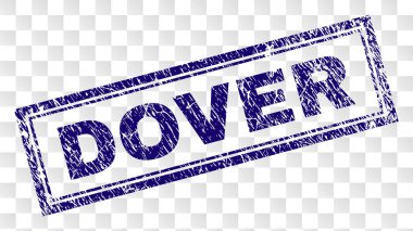 Grunge Dover dikdörtgen damgası