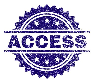 Dokulu erişim damga mühür çizik