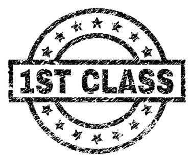 1 sınıf damga mühür grunge dokulu