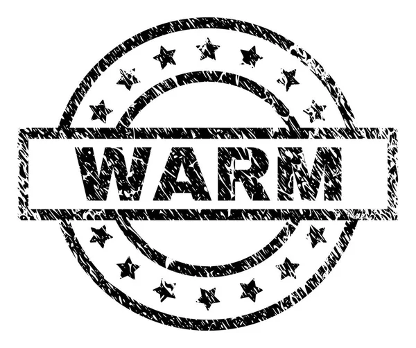 Selo de selo WARM texturizado Grunge —  Vetores de Stock