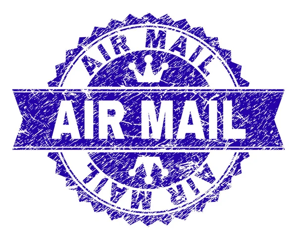 Tampon Rosette Air Mail Filigrane Avec Style Détresse Conçu Avec — Image vectorielle