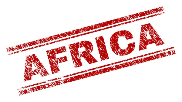 Texturált Afrika pecsétbélyeg karcos — Stock Vector