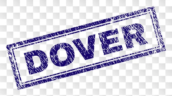 Grunge Dover dikdörtgen damgası