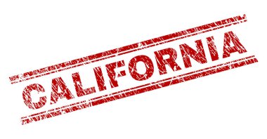 Dokulu California damga mühür çizik