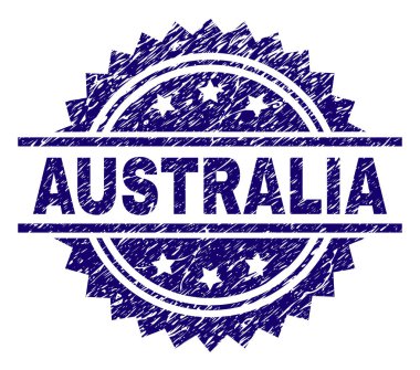 Dokulu Avustralya damga mühür çizik
