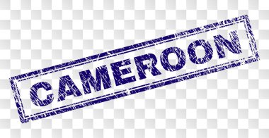 Çizik Kamerun Dikdörtgen Damgası