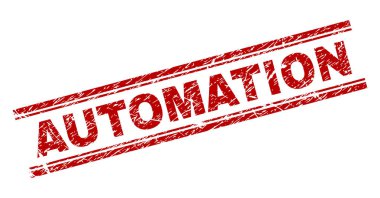 Grunge Otomasyon damga mühür dokulu