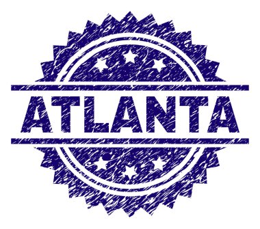 Grunge Atlanta damga mühür dokulu