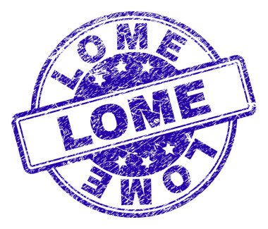 Grunge Lome damga mühür dokulu