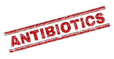 Çizik dokulu antibiyotik damga mühür