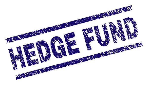 Grunge Textured HEDGE FUND Stamp Seal — Stock Vector