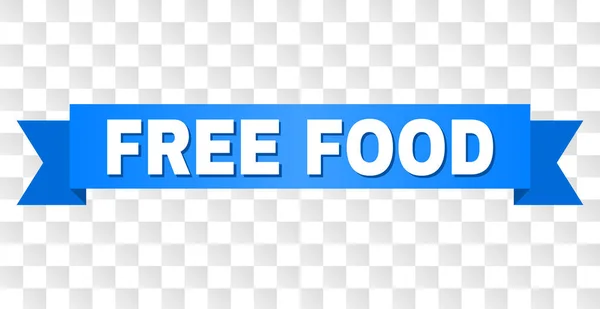 Синяя полоса с надписью FREE FOOD — стоковый вектор