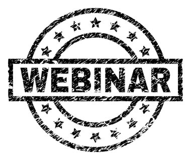 Grunge Webinar damga mühür dokulu