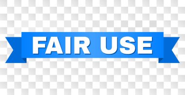 Adil kullanım açıklamalı mavi bant