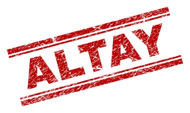 Dokulu Altay damga mühür çizik