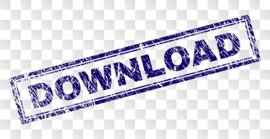 Grunge Download dikdörtgen damgası