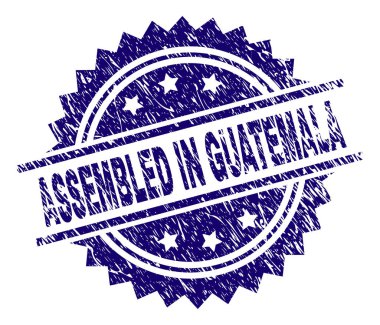 Grunge dokulu içinde birleştirilmiş Guatemala damga mühür