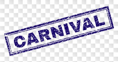 Çizik karnaval dikdörtgen damgası