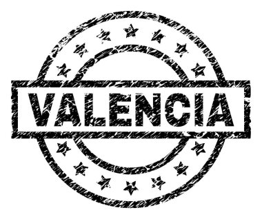 Dokulu Valencia damga mühür çizik