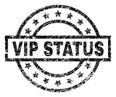 Dokulu VIP statüsü damga mühür çizik