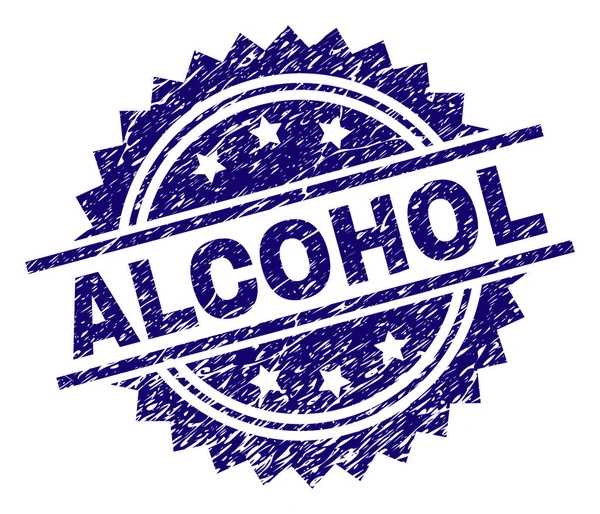 Grunge Textured sigillo francobollo ALCOHOL — Vettoriale Stock