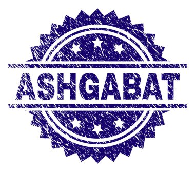 Grunge Aşkabat damga mühür dokulu