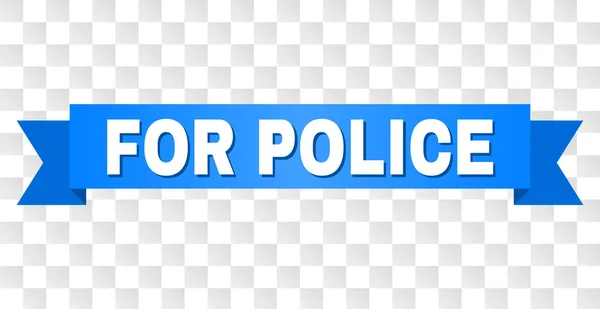 Modrá páska s policejní titul — Stockový vektor