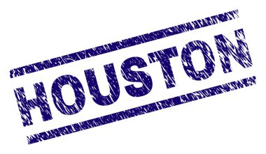 Dokulu Houston damga mühür çizik