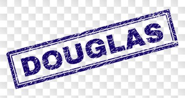 Grunge Douglas Rectangle damgası