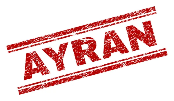 Dokulu Ayran damga mühür çizik