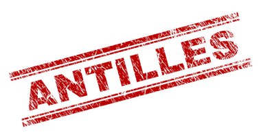 Grunge Antilleri damga mühür dokulu