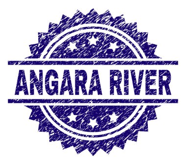 Grunge Angara Nehri damga mühür dokulu