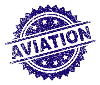 Grunge Havacılık damga mühür dokulu