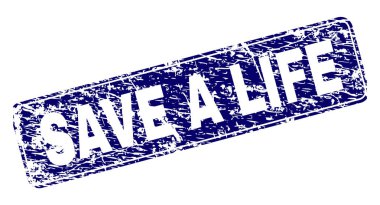 Hayat çerçeveli yuvarlatılmış dikdörtgen pulunu çizik