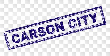 Çizik Carson City dikdörtgen damgası