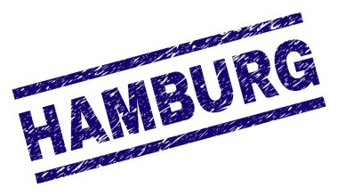 Grunge Hamburg damga mühür dokulu