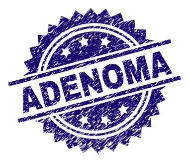 Grunge Adenoma damga mühür dokulu