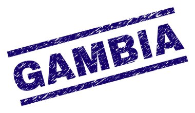 Dokulu Gambiya damga mühür çizik