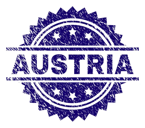 Grunge texturierte österreichische Briefmarke — Stockvektor